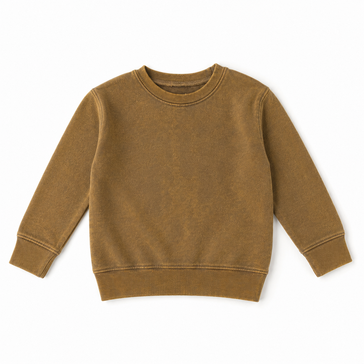 Acid Wash Crewneck | Chocolate