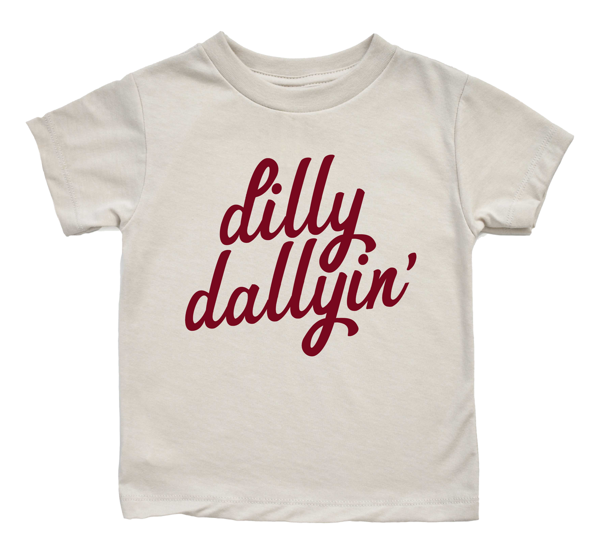 Dilly Dallyin cream toddler shirt trendy southern kids tee