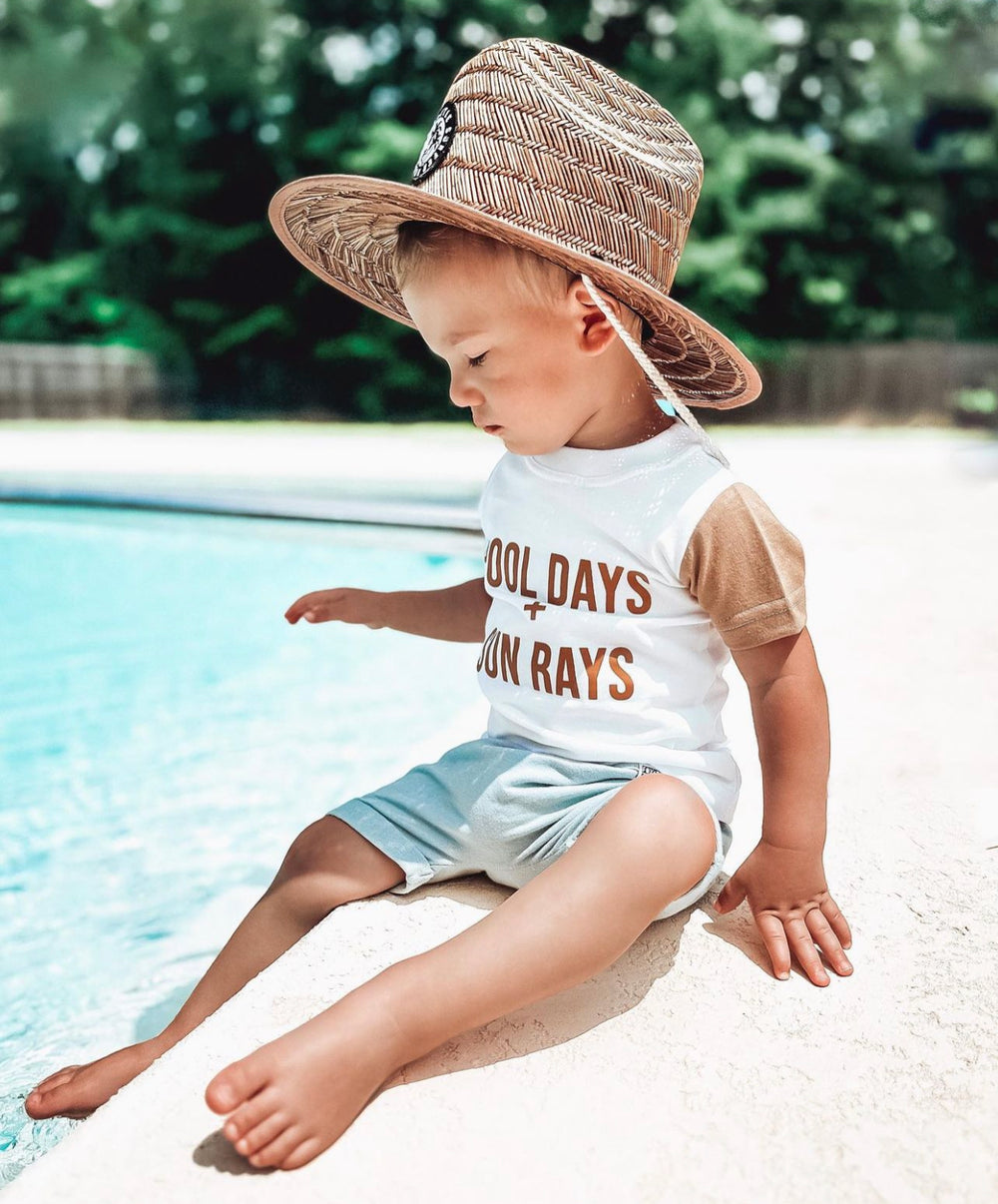 Kids Sunshine Rays Freckled Days Peach Tee