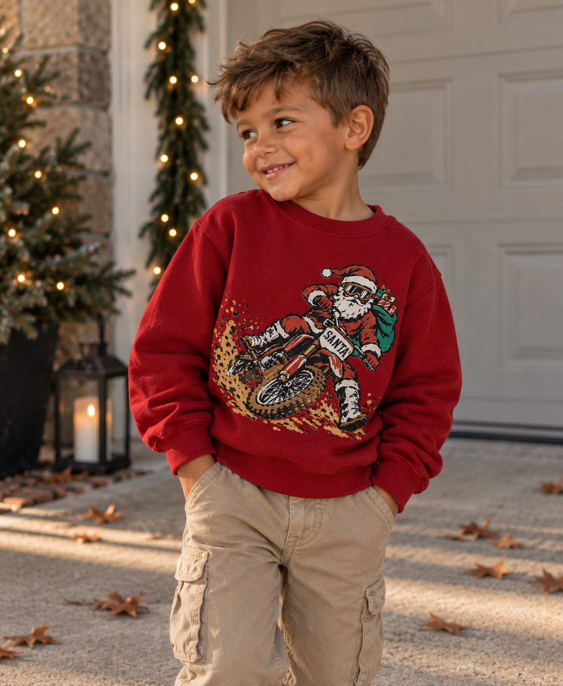 Dirt Bike Santa | Sweatshirt
